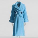 Vintage Solid Coat Hollow Out Lambswool Spliced Button Jacket For Women