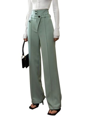 Temperament Breathable And Comfortable Casual Loose Wide Leg Pants Women High Waist