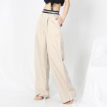 Women's Pants Korean Patchwork High Waist Casual Trousers Women 2024 Fall