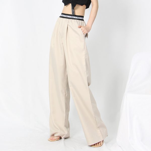 Women's Pants Korean Patchwork High Waist Casual Trousers Women 2024 Fall