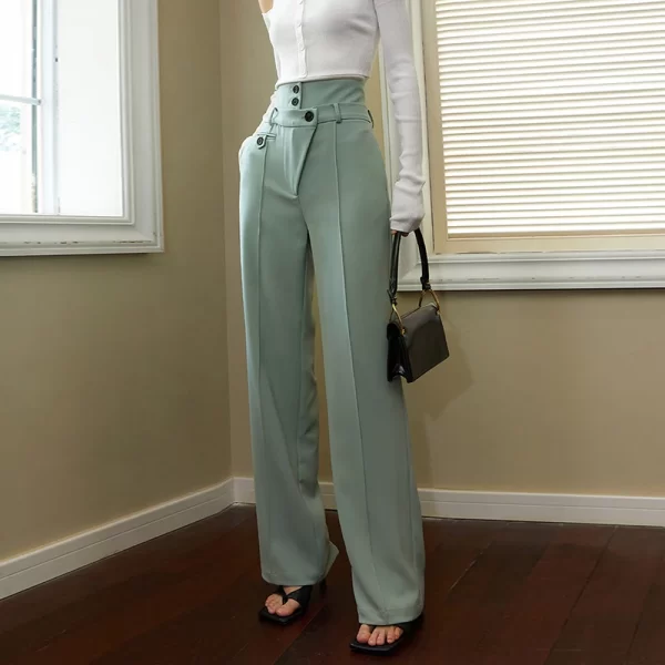 Temperament Breathable And Comfortable Casual Loose Wide Leg Pants Women High Waist