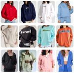 2024 Streetwear Women Clothing Embroidery Hoodie French Terry Oversized Women Hoodies