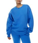 Premium Cozy Fleece  Relaxed Crew-neck Dropped Shoulders Perfect Fit Sweatshirt