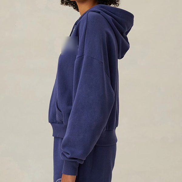 2024 Popular Oversized Long Sleeve  Half-Zip drawstring hood kangaroo pocket ribbed cuffs and hem Hoodie