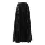 High Quality Pleated Splicing Lace Fashion Summer Women Cotton Skirts 2024