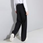 Women's Pants Korean Patchwork High Waist Casual Trousers Women 2024 Fall