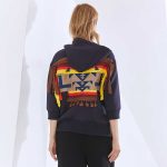 Casual Patchwork Tassel Hoodies Hooded Collar Long Sleeve Oversized Hoodies For Women