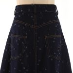 Fashion Vintage A Line Cotton Material Long Denim Summer Skirts Women