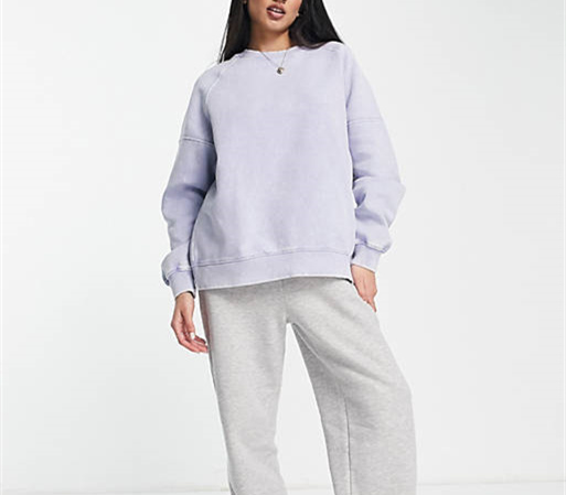 Oversize   Classy   Long sleeves Fleece Rib Cuffs  Hem off-Shoulder Sweatshirt